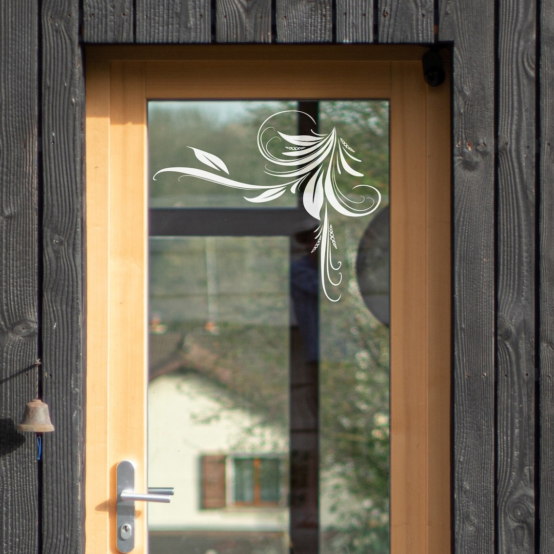 Glass Door Decal. Shower Door Decal Sticker. Vinyl Sticker Decal