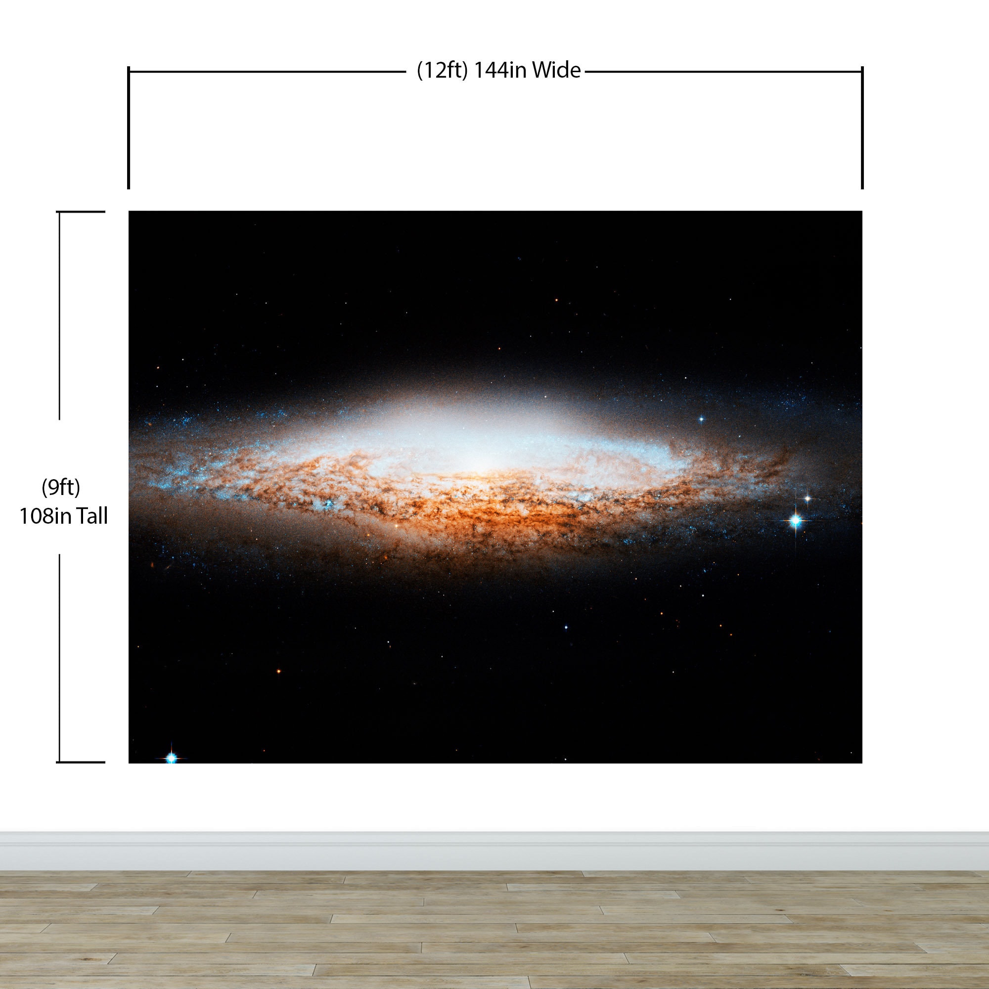Space Wallpaper. Milky Way Galaxy Wall Mural Peel and Stick Mural ...