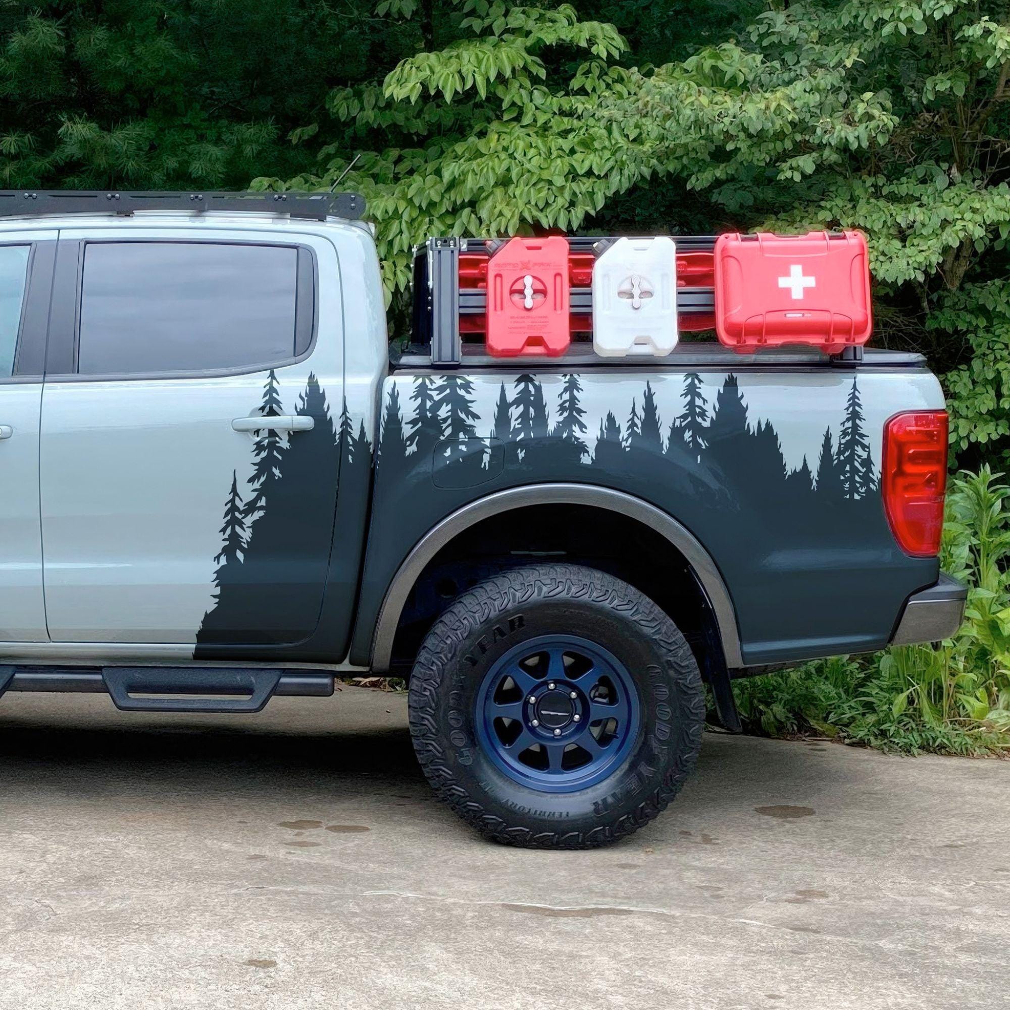 Overland Sticker Frontier Forest Overland Sticker. Adventure off Road Decal Sticker for ...