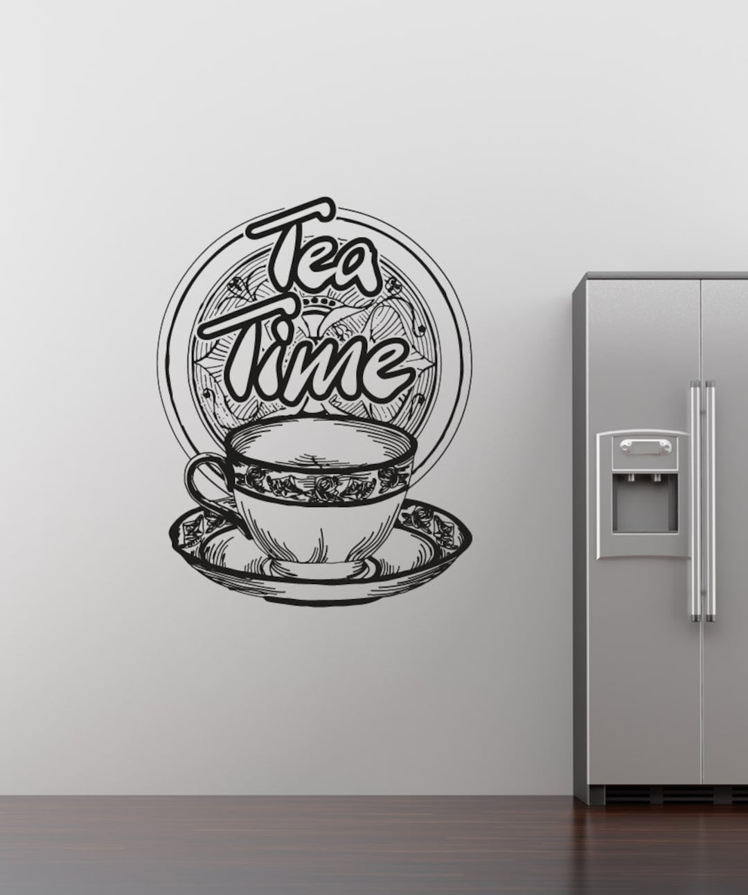 Vinyl Wall Decal Sticker Tea Time Os_aa1449s - Etsy