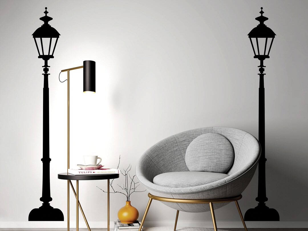 Pair of Street Lamp Wall Decal Stickers. Lamp Post Urban Etsy