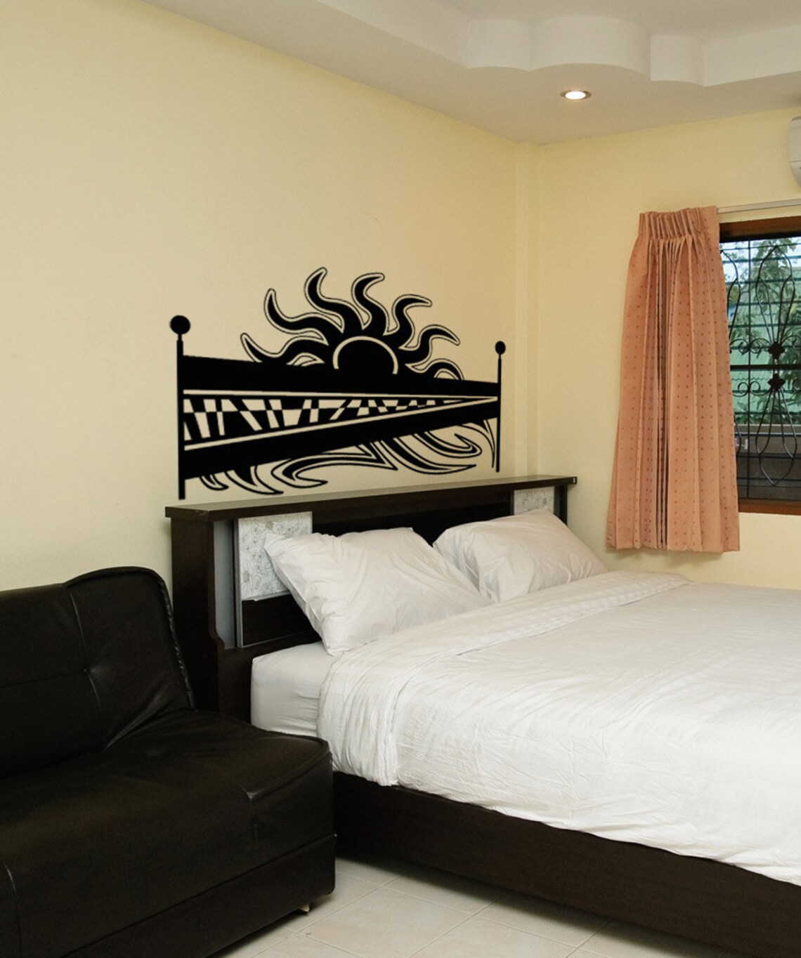 Vinyl Wall Decal Sticker Sun Headboard OSAA1149B Etsy