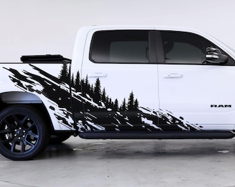 Overland Truck Sticker. Forest Woodland Adventure Off Road Decal Sticker for Truck. Universal Fit for Any Trucks or Vehicle. #6849
