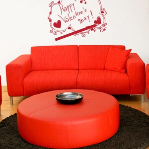 Vinyl Wall Decal Sticker Valentines Sketch 1045m image 1