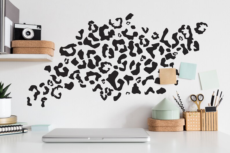 Cheetah Print Wall Decal Sticker. Spots Decal Sticker Leopard Print ...