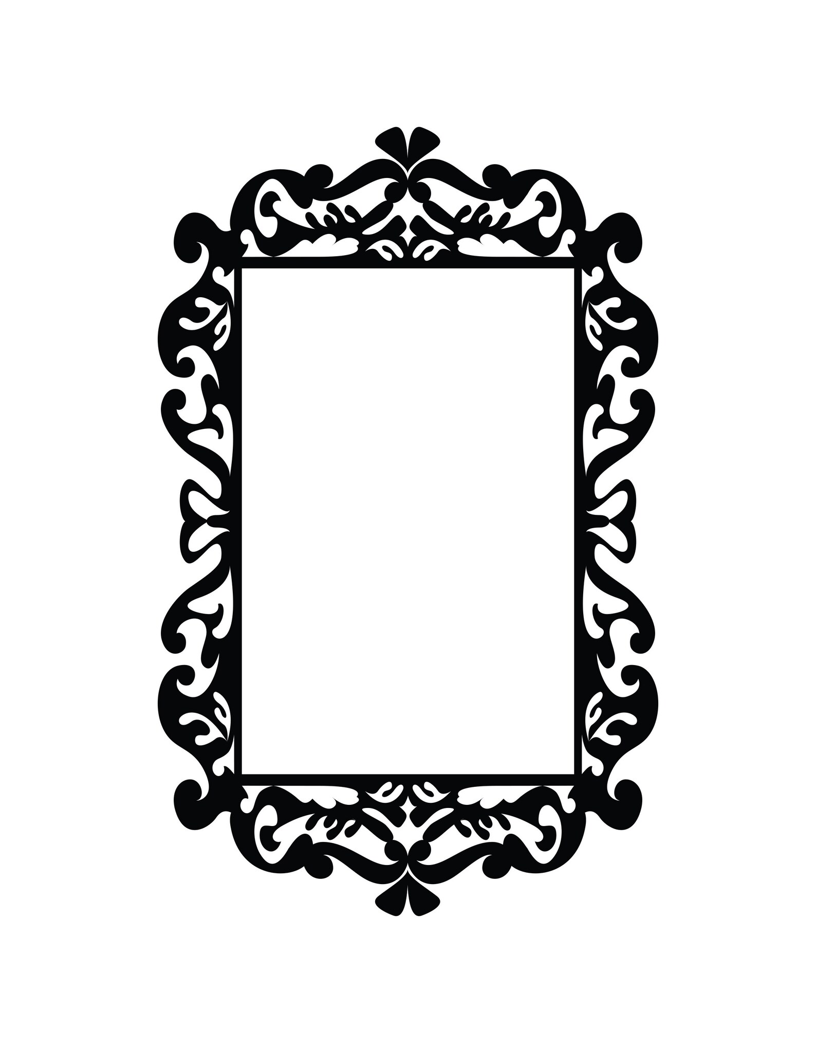 Picture Frame Vinyl Wall Decal Sticker. Frame Border Wall Etsy