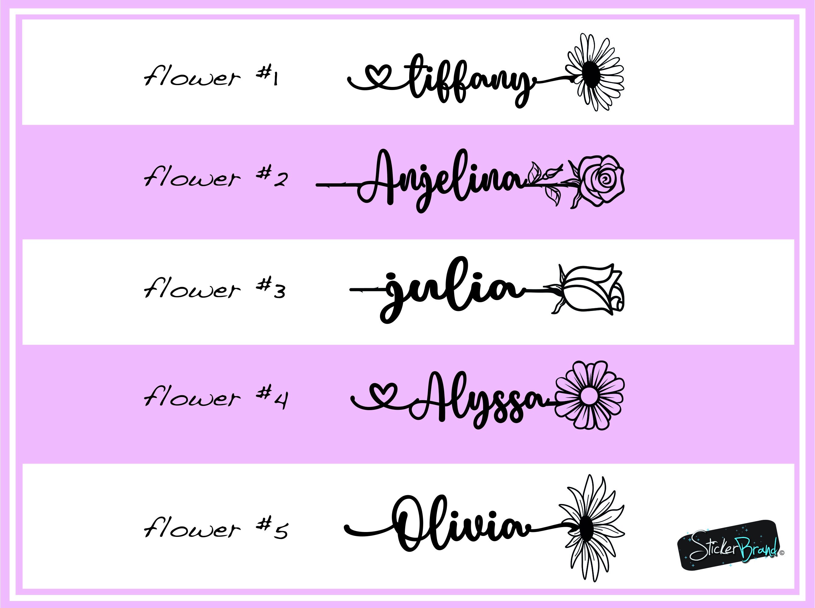Custom Name Decal Sticker. Personalized Car Sticker, Aesthetic Stickers ...