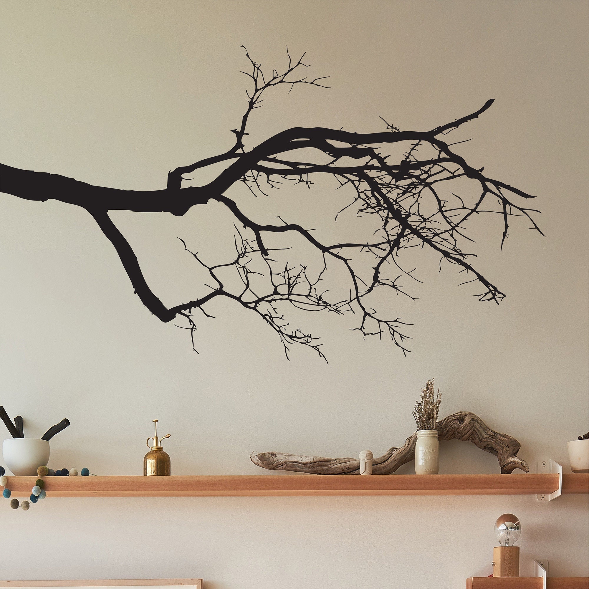 Tree Top Branches Vinyl Wall Decal Sticker for Your Bedroom Wall Decor ...