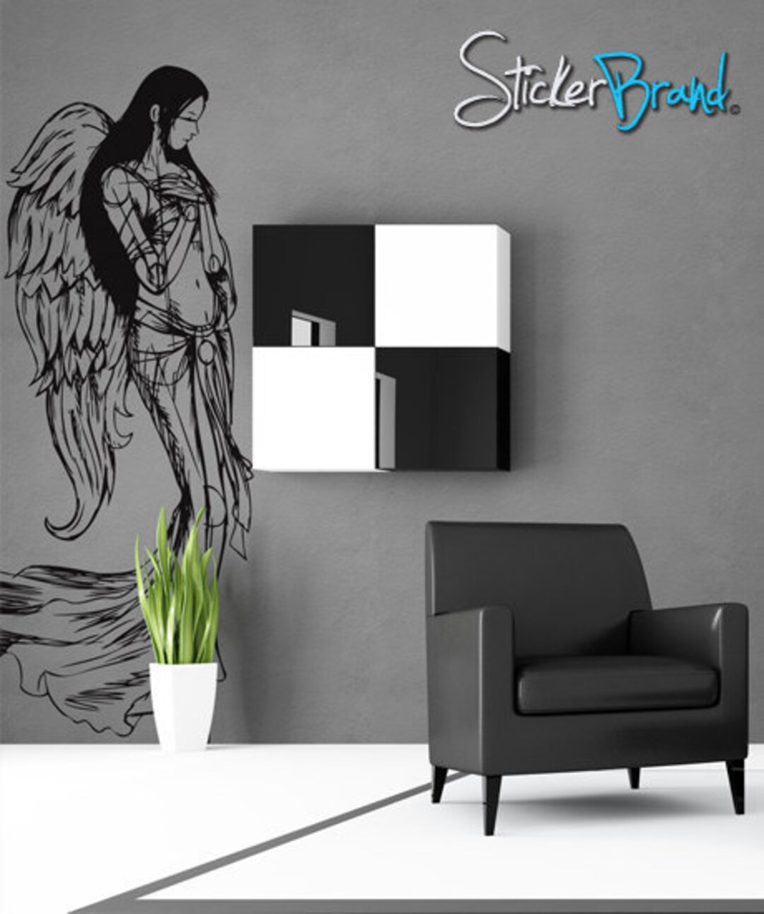 Vinyl Wall Decal Sticker Beautiful Angel Wings 774s - Etsy