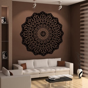 Abstract Mandala Circle Design Vinyl Wall Decal Sticker. OS_AA326 image 2