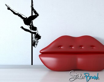 Vinyl Wall Decal Sticker Pole Dancer AC184s