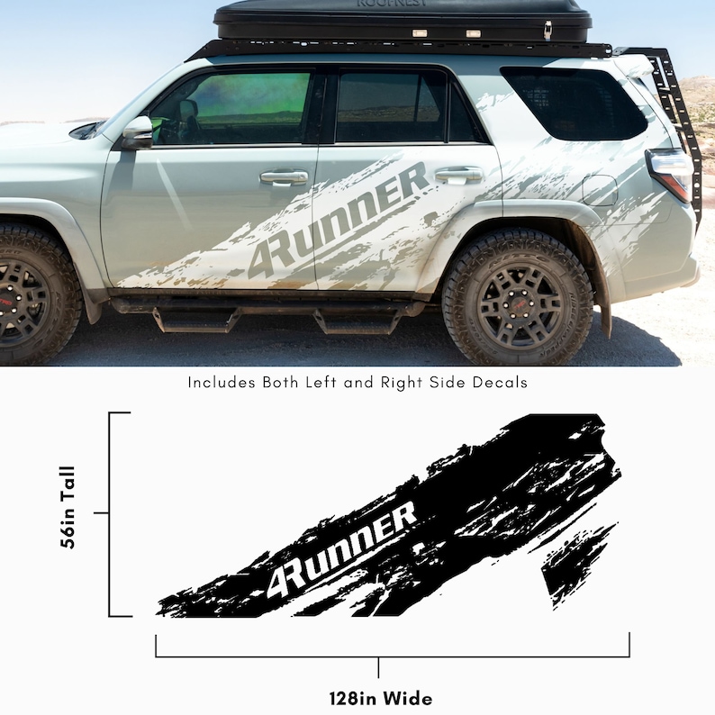Mud Splash Vinyl Car Graphic Sticker for 4runner. Set of 2. 4 Runner ...