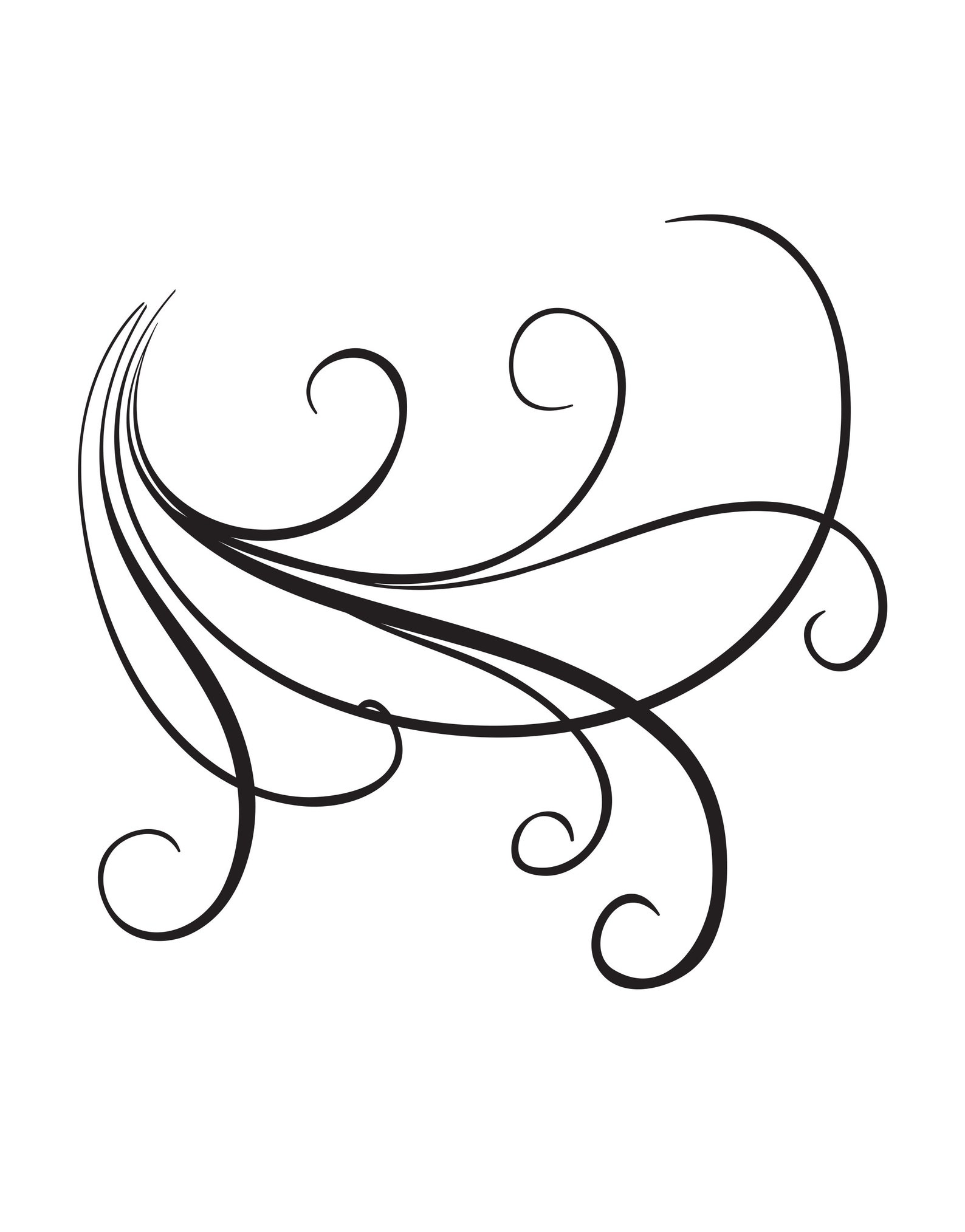 Large Swirl Lines Vinyl Wall Decal Sticker. 72in X 78in. 710A Etsy