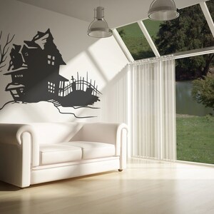 Vinyl mural autocollant autocollant Spooky House OSMB652s image 3