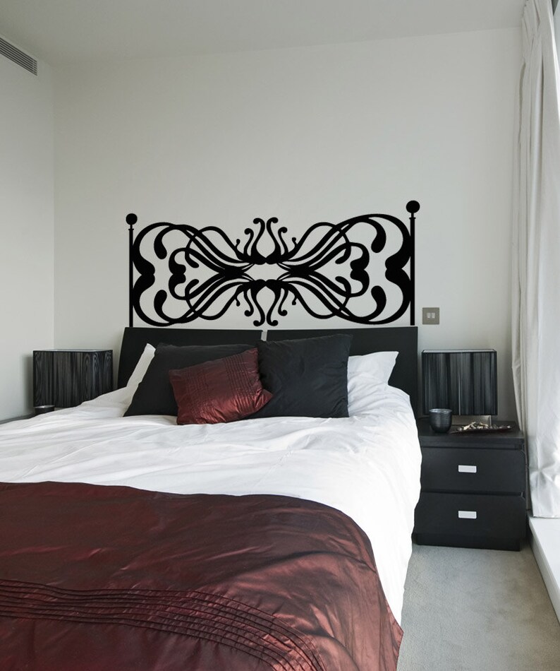 Vinyl Wall Decal Sticker Headboard Design OSAA1160B Etsy