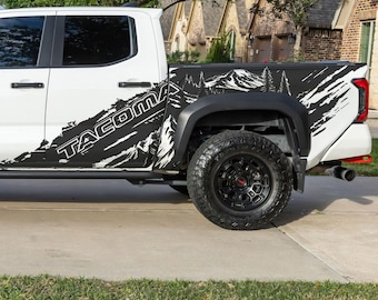 Tacoma Truck Decal Graphic Sticker. Mountain Off-Road Outlander Design. Set of 2. #7112