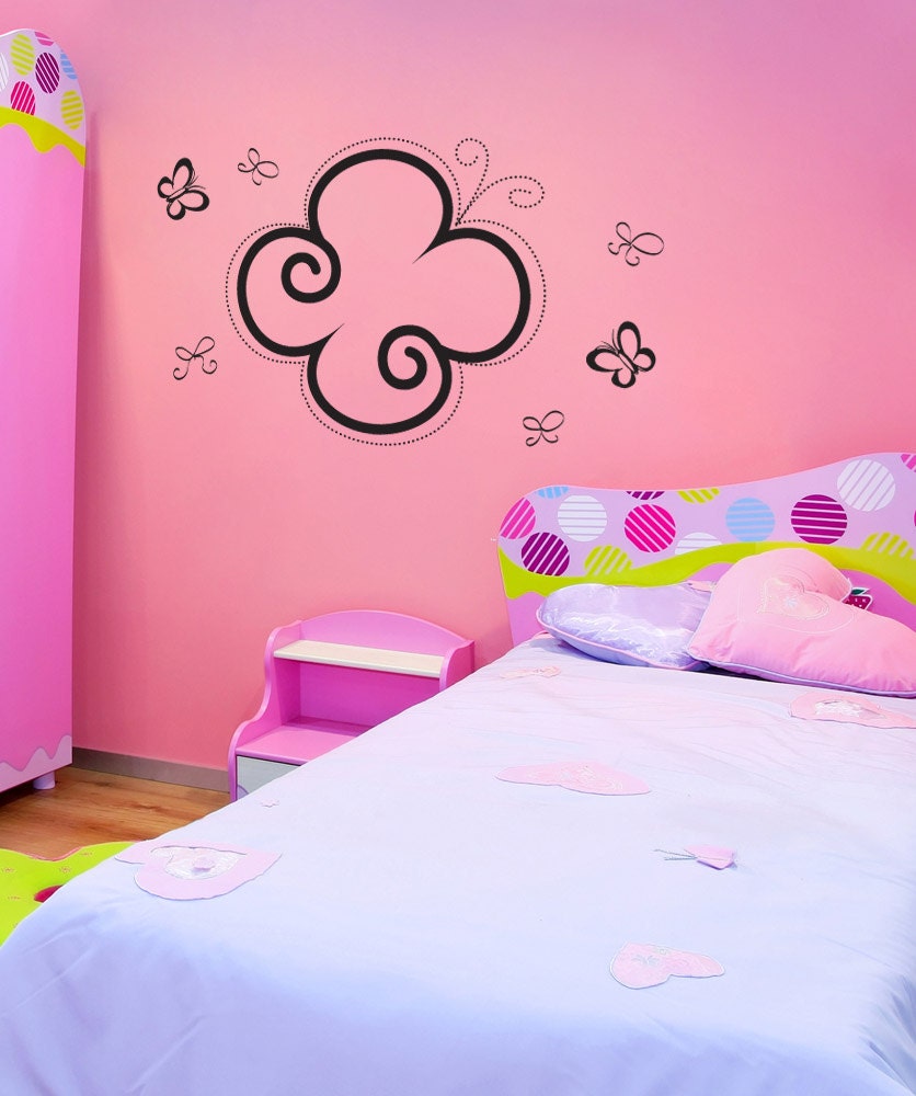 Vinyl Wall Decal Sticker Butterflies and Bows 1018m - Etsy