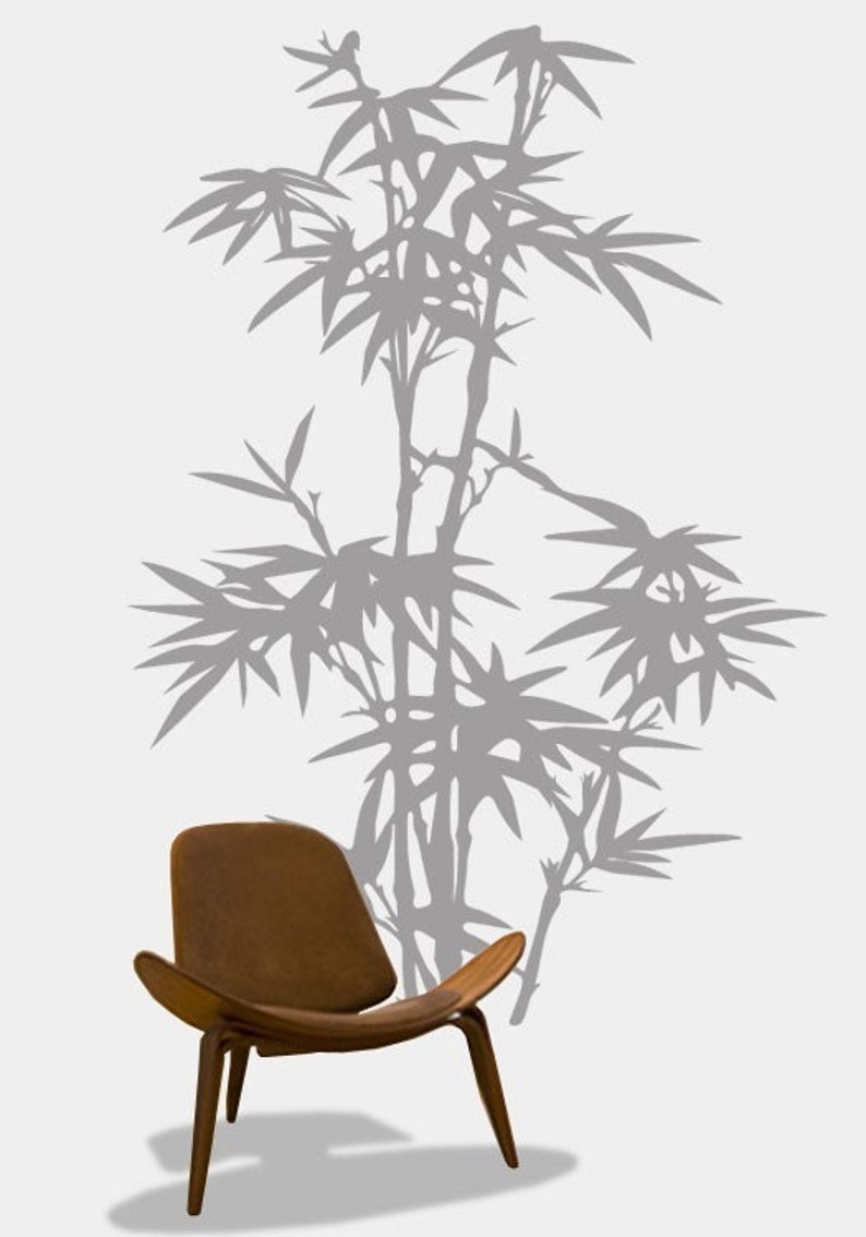 Bamboo Tree Wall Decal. Perfect for the bedroom, kitchen, nursery home decor. Custom Sizes Available. 101 image 3