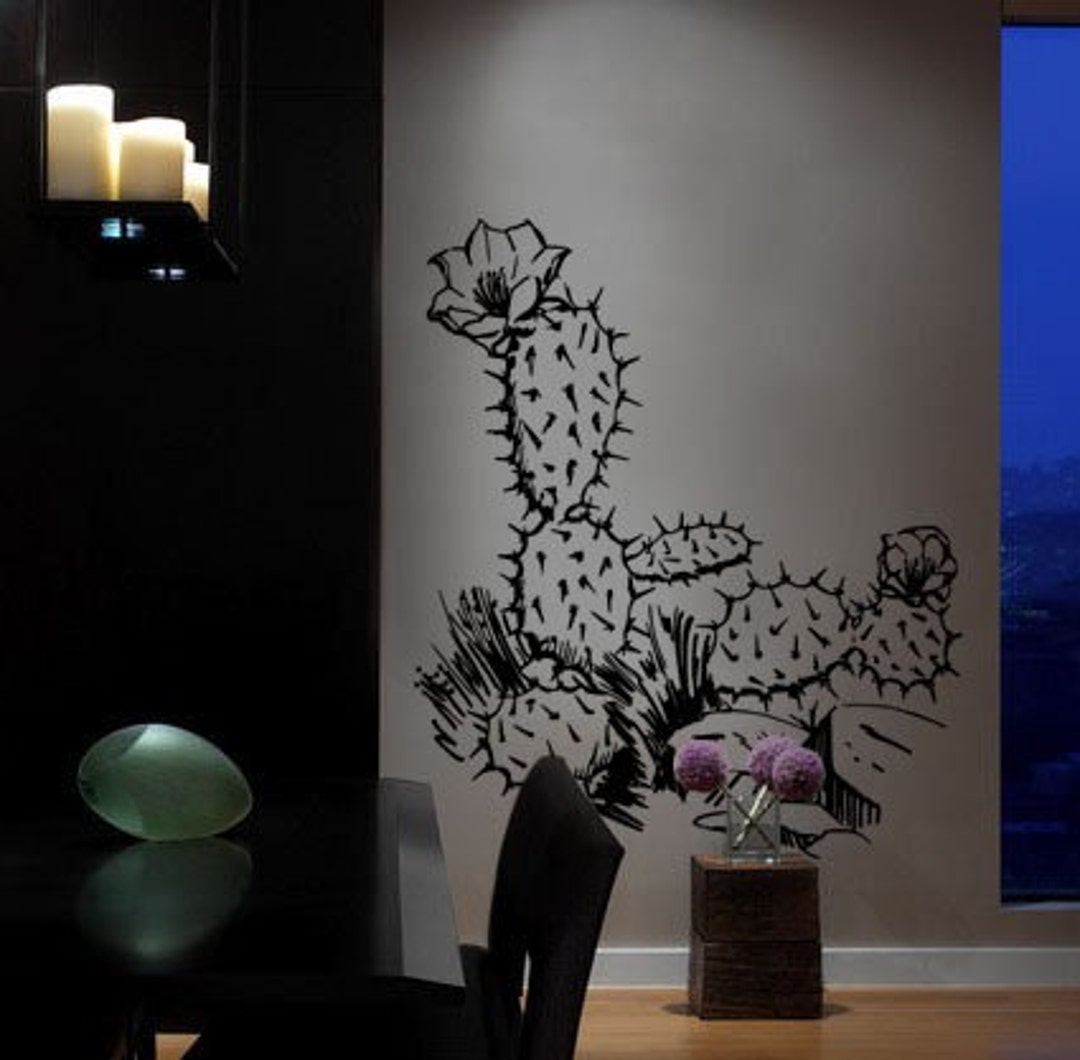 Vinyl Wall Decal Sticker Desert Cactus 236B - Etsy
