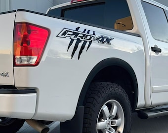Raptor Claw Pro-4x Decal Sticker. Off Road Truck Graphic Decal Sticker for Frontier, Titan Truck. Set of 2. #7103