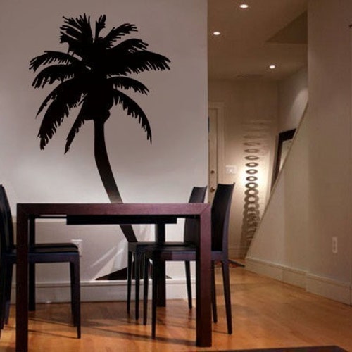 Palm Tree Wall Decal Palm Trees Vinyl Sticker Palm Tree Etsy