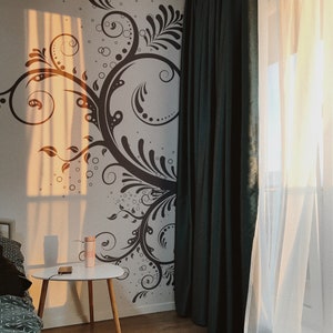Bathroom Glass Door Decal Sticker. Bathroom Swirl Wall Decal Sticker ...