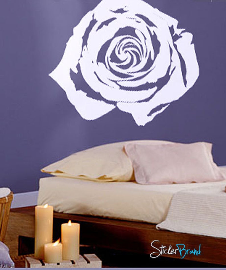Vinyl Wall Decal Sticker Rose Flower Floral Item 365A Etsy