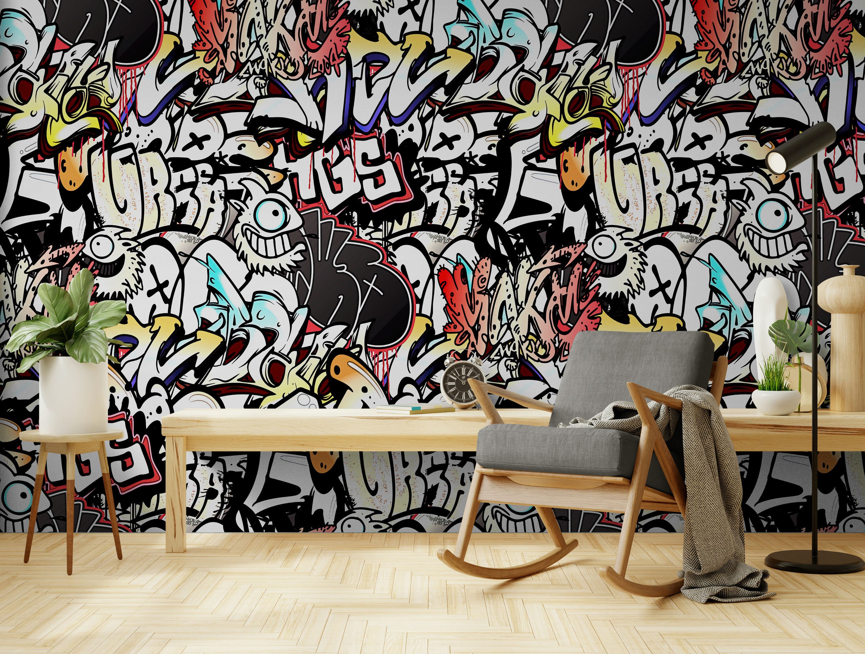 Cartoon Wallpaper - Etsy Cartoon Wallpaper - Etsy