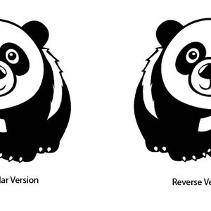 Vinyl Wall Decal Sticker Cute Panda OSAA661B image 6