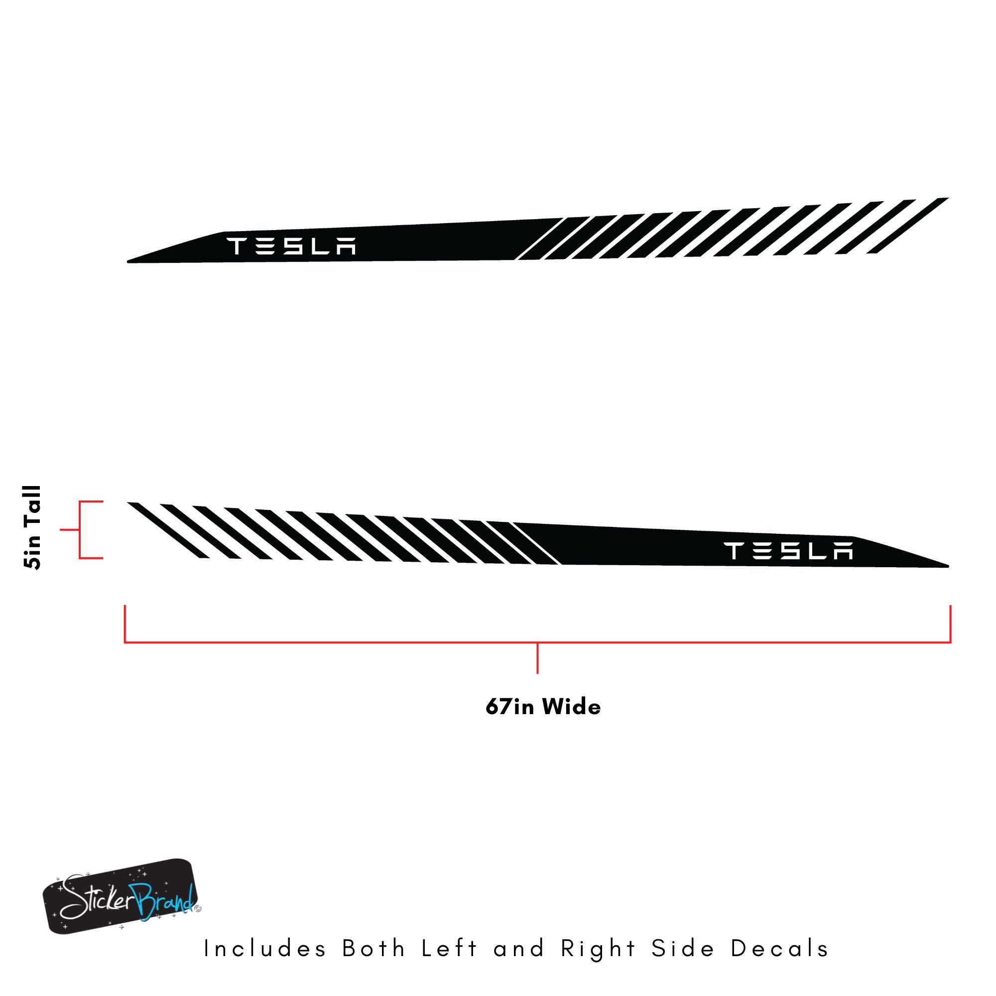 Tesla Mod Sticker Tesla Model Y, Model 3 Graphic Decal Sticker. Side Door Rocker Panel ...