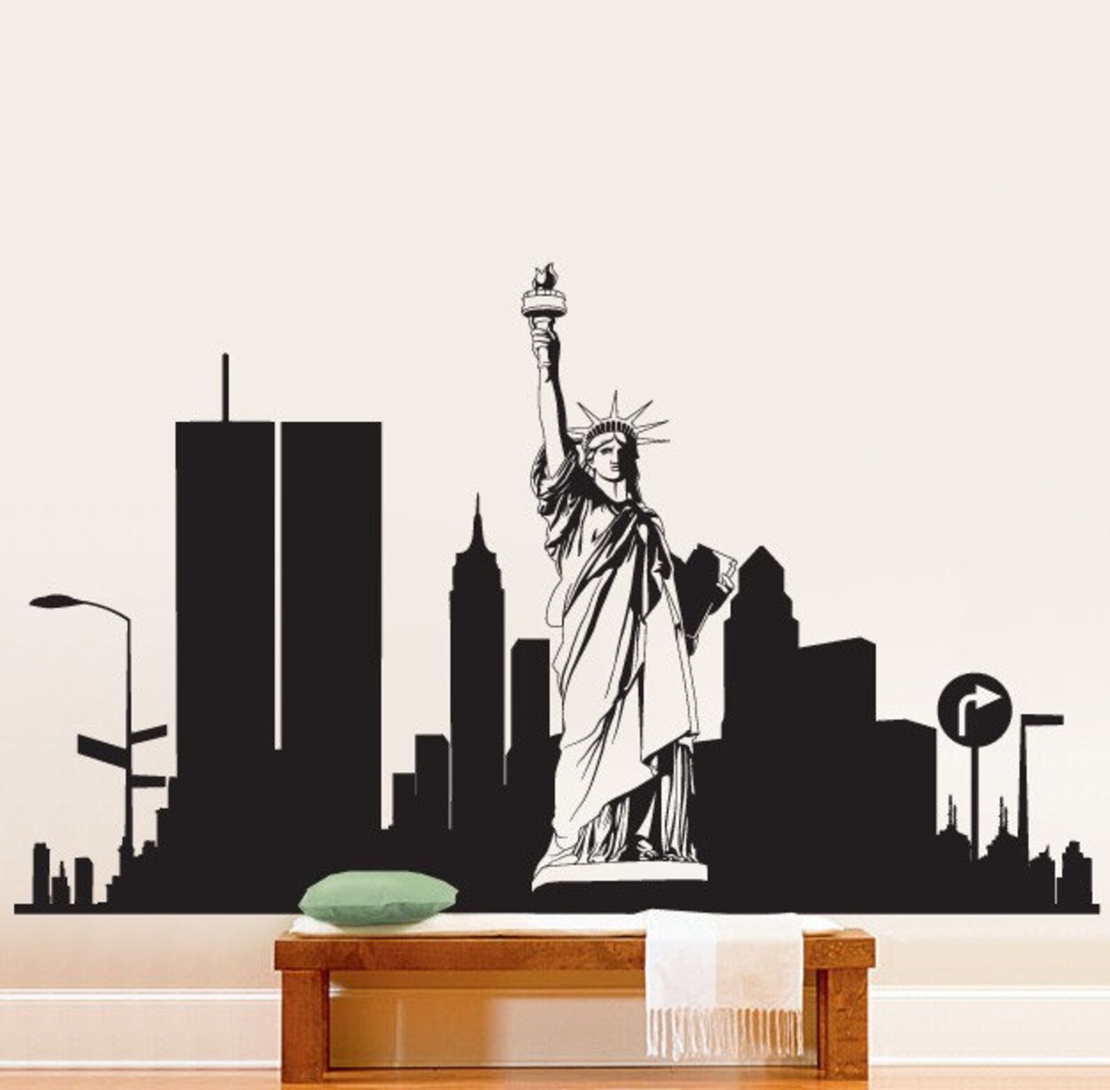 Vinyl Wall Decal Sticker New York City Statue Liberty 283A Etsy