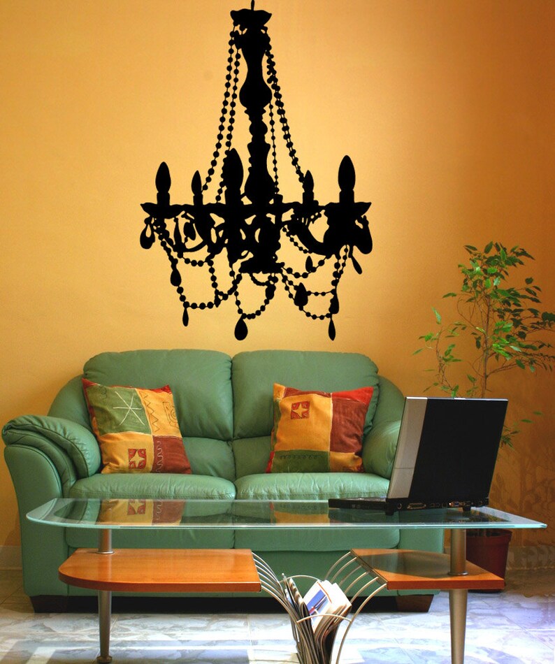 Vinyl Wall Decal Sticker Crystal Chandelier Osmb706s Etsy