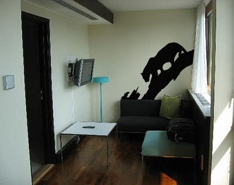 Vinyl Wall Decal Sticker Safari Preying Lion 235