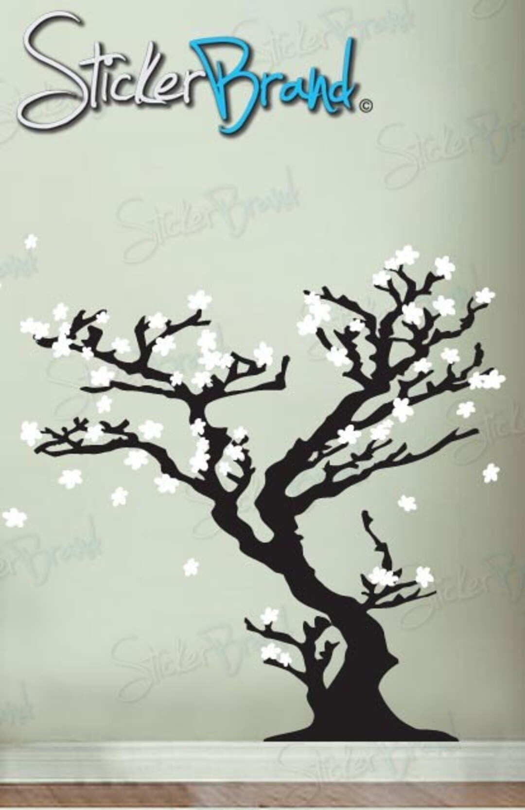 Sticker Tree Shopee Vinyl Wall Decal Sticker Chinese Tree Blossom 628 - Etsy