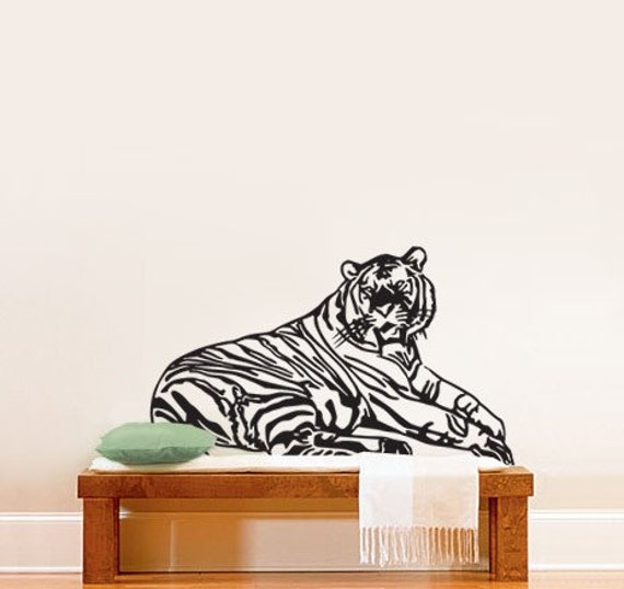 Vinyl Wall Decal Sticker Safari Tiger 319 | Etsy