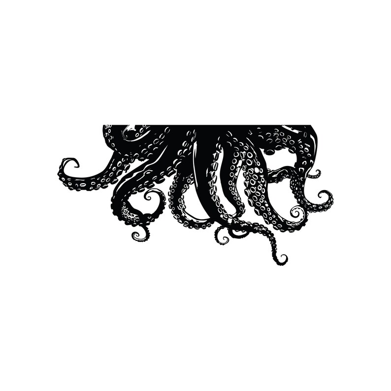 Octopus Tentacles Wall Decal Sticker – Underwater Sea Life Theme Decor ...