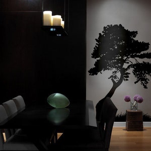 Vinyl Wall Art Decal Sticker Tree Leaves Grass 6ft Tall item 130A