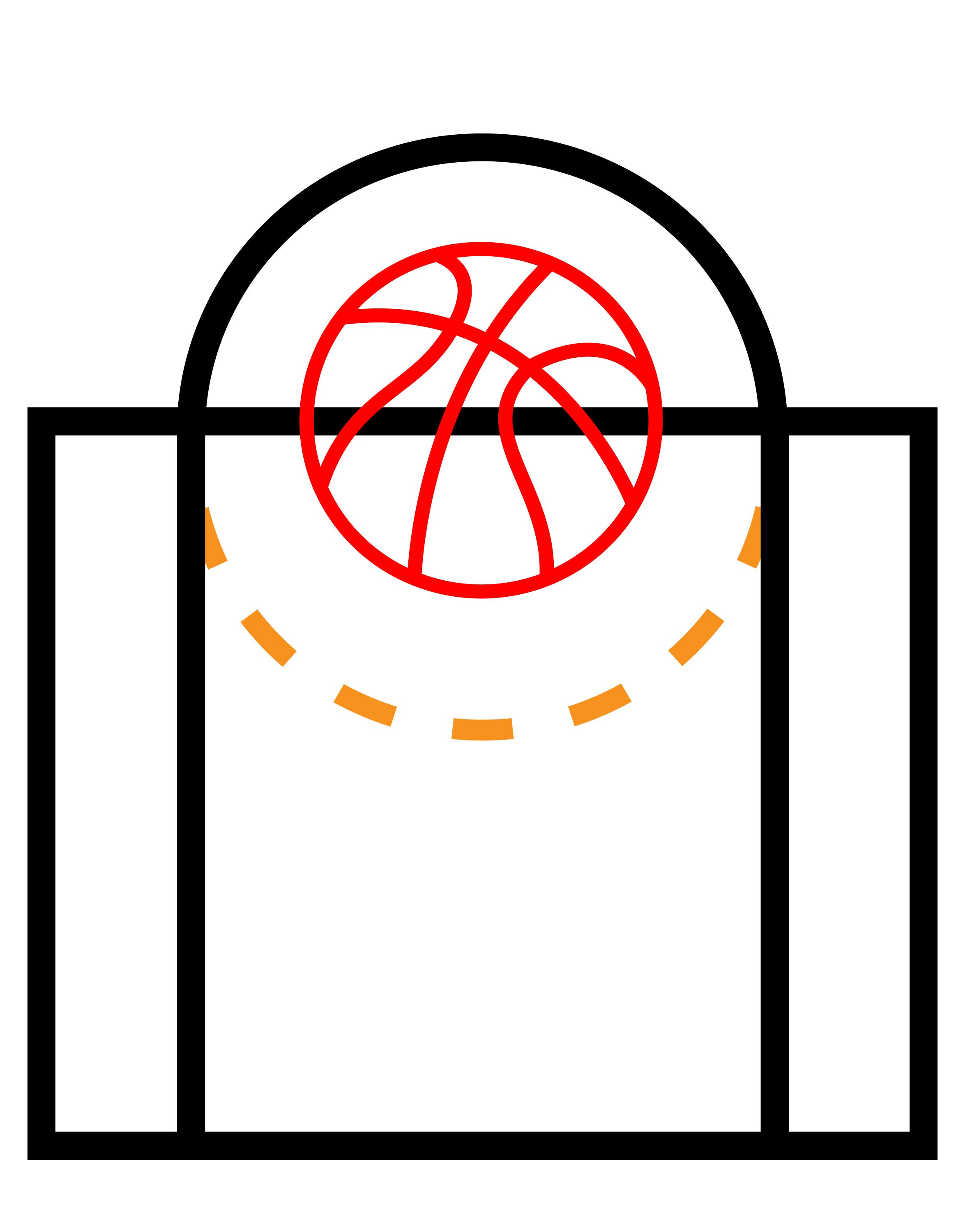 Basketball Free Throw Line Wall Decal. 6240 Etsy