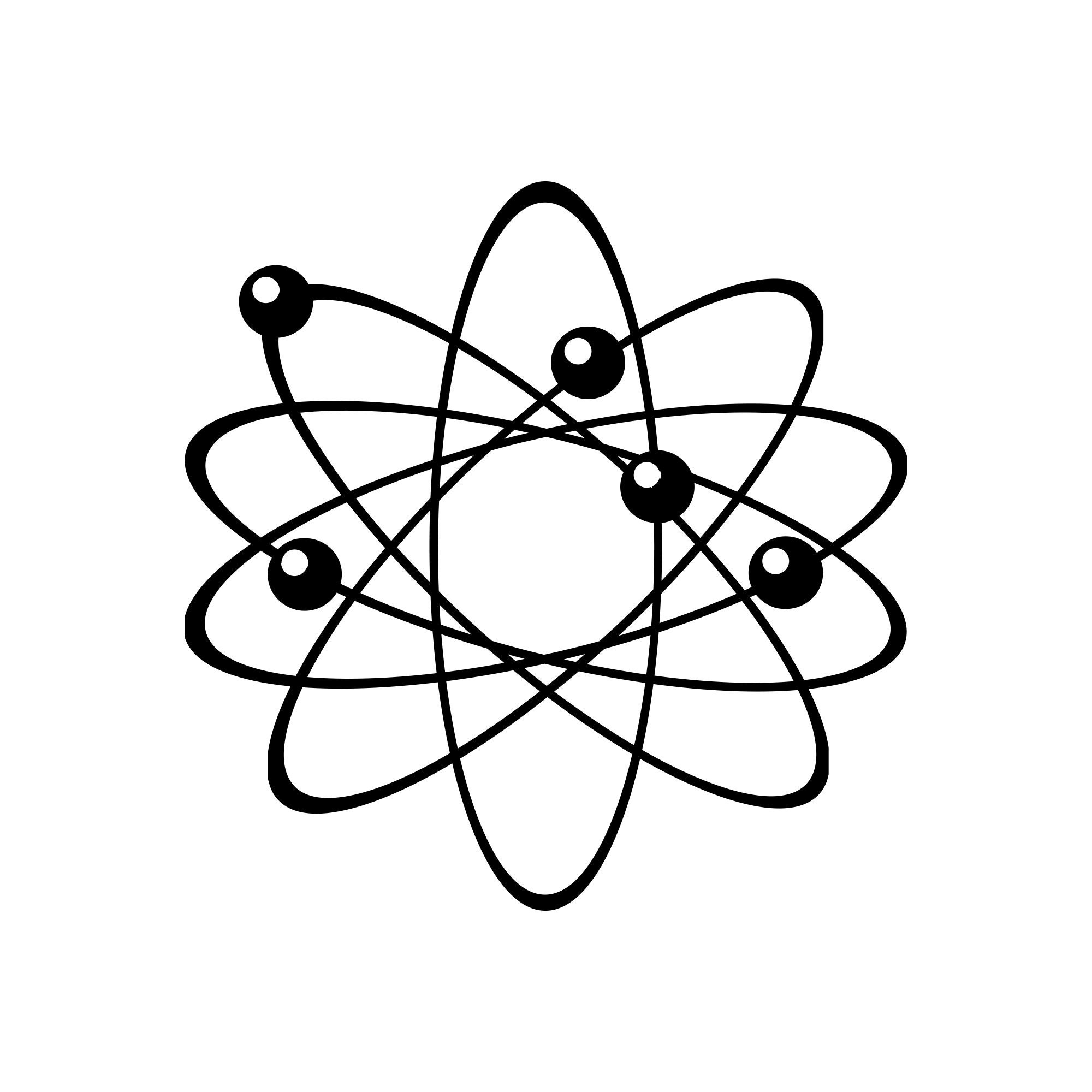 Atom Outline Sticker Atom Wall Decal Sticker - Educational Science Room Decor for Classrooms ...
