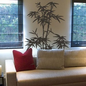 Bamboo Tree Wall Decal. Perfect for the bedroom, kitchen, nursery home decor. Custom Sizes Available. 101 image 4