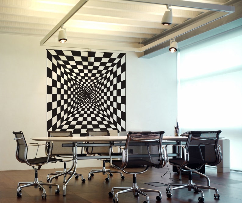 Vinyl Wall Art Decal Sticker Optical Illusion Hallway OSDC774B Etsy