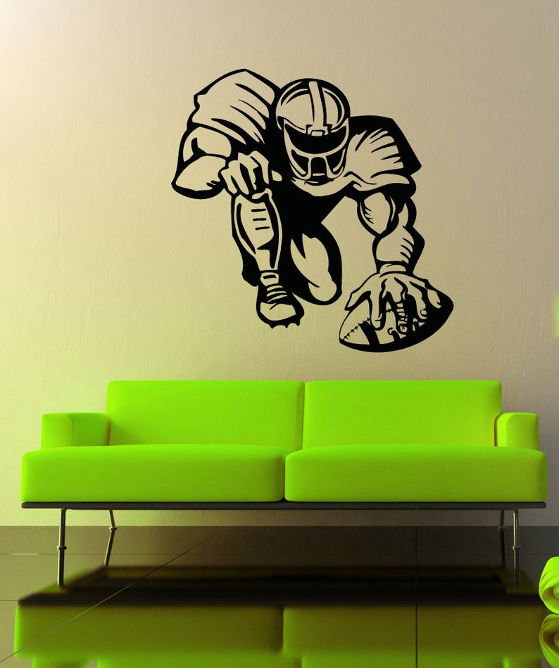 Vinyl Wall Decal Sticker Football Player Design 5087m