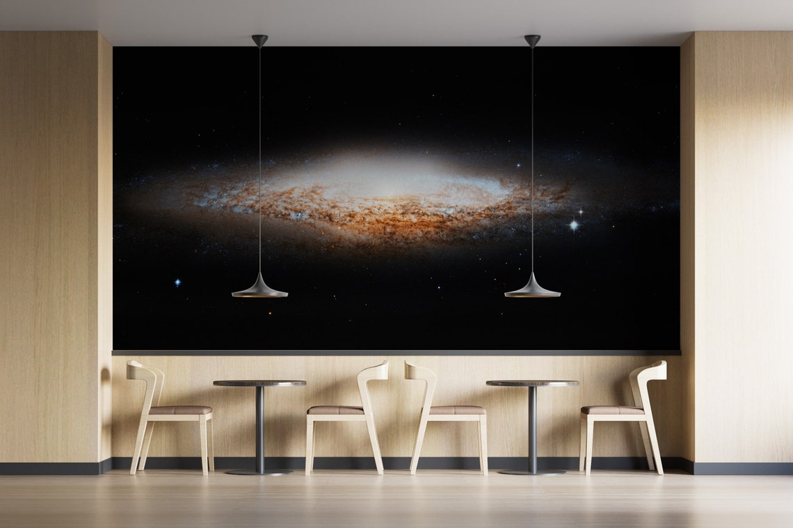 Space Wallpaper. Milky Way Galaxy Wall Mural Peel and Stick Mural ...
