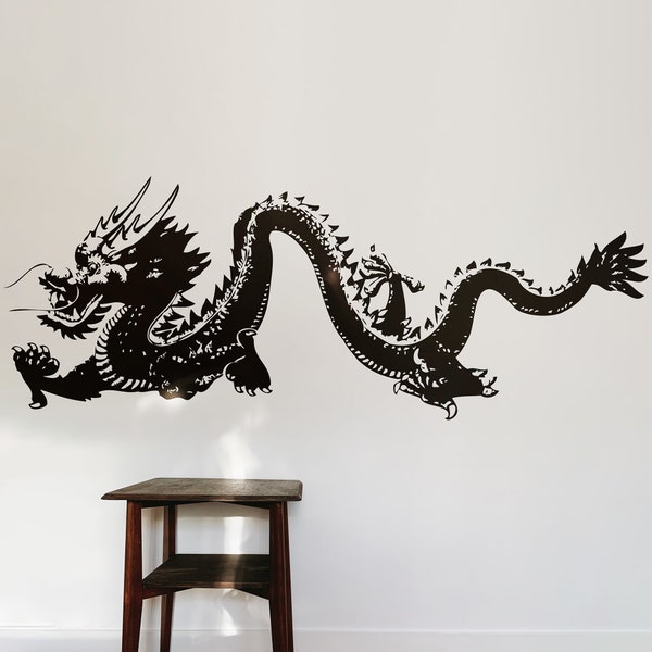 Chinese Dragon Wall Decal Sticker. Asian Home Decor. Kid's Room Wall Decor. Fantasy Theme Decor. #MMartin146