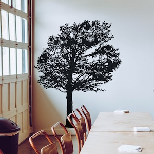 Tree Wall Art. Tree Wall Decal Sticker. Whimsical Tree for Bedroom, Bathroom, Nursery Wall Decor. Office Wall Tree Art. #325