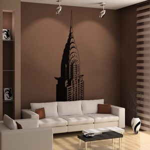 Chrysler Building NYC New York City Vinyl Wall Decal Sticker. Skyscraper Theme Decor. OS_AA232 image 5