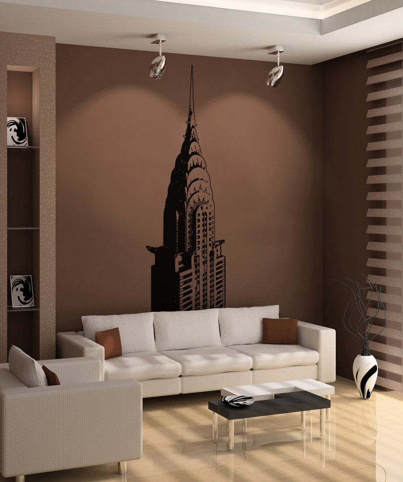 Chrysler Building NYC New York City Vinyl Wall Decal Sticker. Skyscraper Theme Decor. OS_AA232 image 5