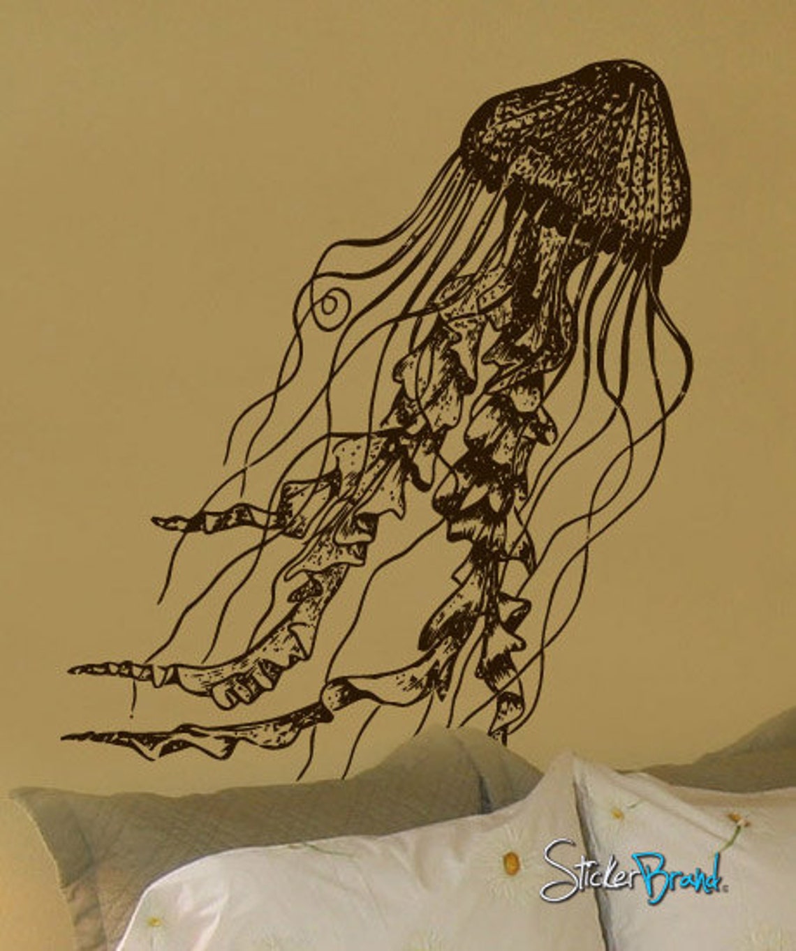 Vinyl Wall Decal Sticker Jellyfish Deep Sea Ocean Item 364S Etsy
