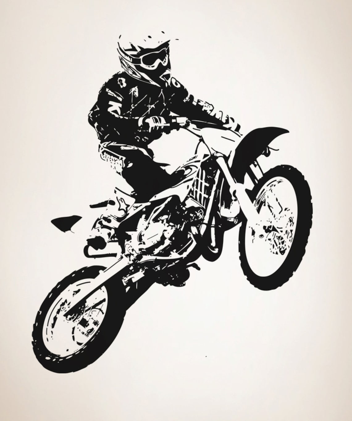 Vinyl Wall Decal Sticker Motocross OSAA194B Etsy Canada