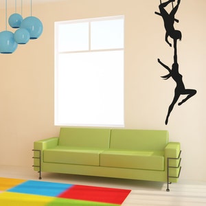 Vinyl Wall Decal Sticker Circus Trapeze OSAA1190B image 3